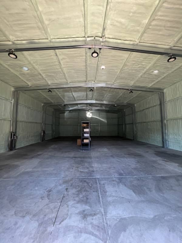 image of building with insulation installed